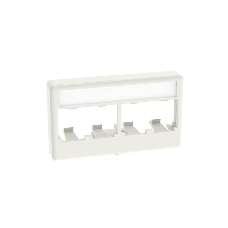 1 pcs : CFFPL4IW - FURNITURE FACEPLATE, 4 PORT, OFF