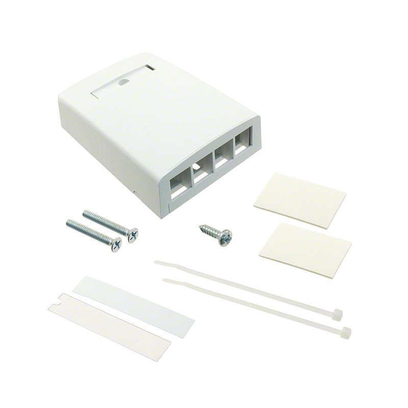 1 pcs : NK4BXWH-AY - MOD BOX SMD 4PORT WHITE