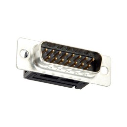 1 pcs : K99X-15P-BLK - CONN D-SUB PLUG 15POS IDC