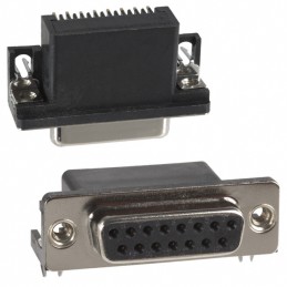 1 pcs : 183-015-213R531 - CONN D-SUB RCPT 15POS R/A SLDR