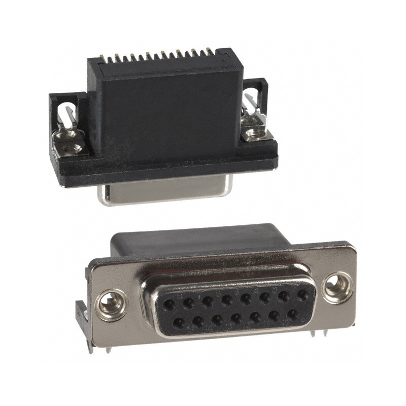 1 pcs : 183-015-213R531 - CONN D-SUB RCPT 15POS R/A SLDR