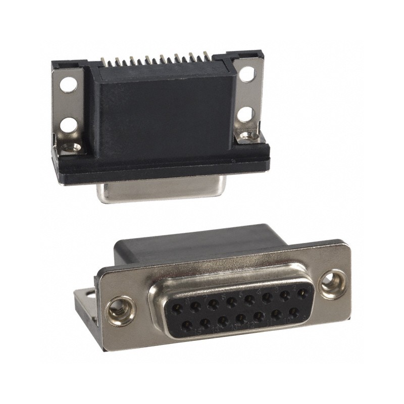 1 pcs : 183-015-213R171 - CONN D-SUB RCPT 15POS R/A SLDR