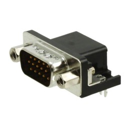 1 pcs : 09561627813 - CONN D-SUB HD PLUG 15P R/A SLDR