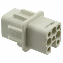 1 pcs : 0936010077 - 7P + PE FEMALE INSERT 10A 250V,