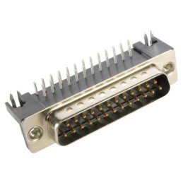 1 pcs : 09683635812 - CONN D-SUB PLUG 25POS R/A SLDR