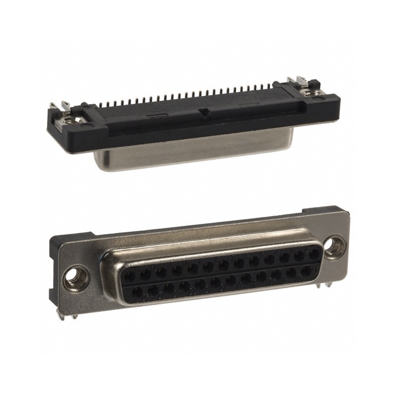 1 pcs : 190-025-263R001 - CONN D-SUB RCPT 25P SMD R/A SLDR