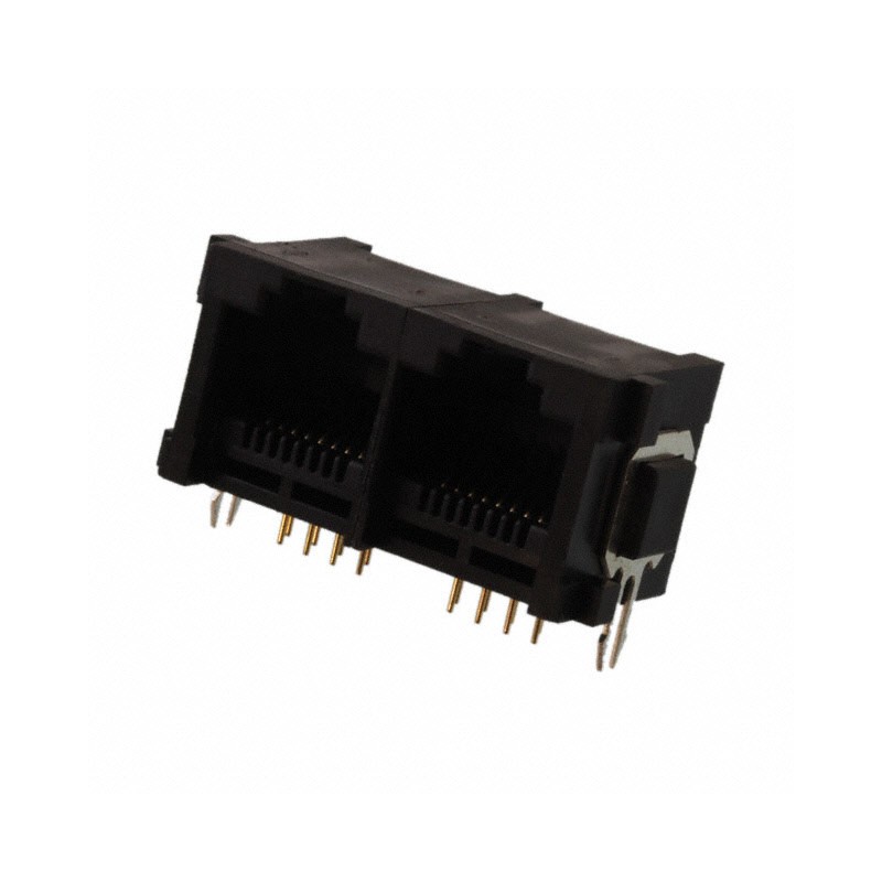 1 pcs : 615016149521 - CONN MOD JACK 8P8C R/A UNSHLD