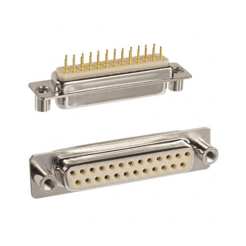 1 pcs : 172-E25-213R031 - CONN D-SUB RCPT 25P PNL MNT SLDR