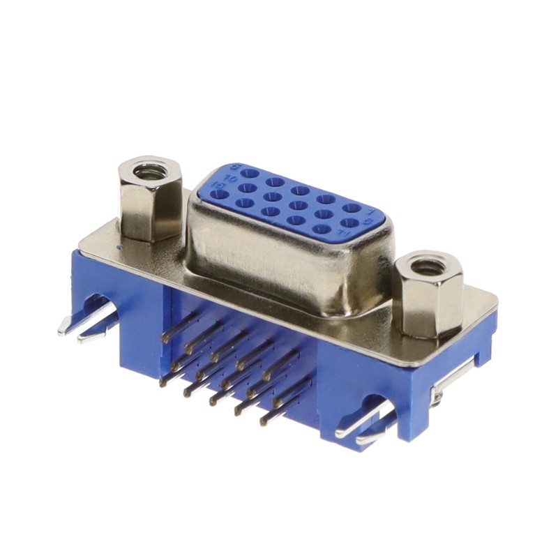 1 pcs : K61X-E15S-NJ-VESA - CONN D-SUB HD RCPT 15P R/A SLDR