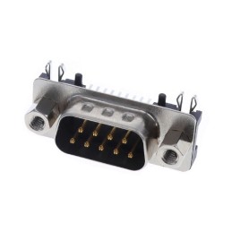 1 pcs : K202XHT-E9P-NJ - CONN D-SUB PLUG 9P SMD R/A SLDR