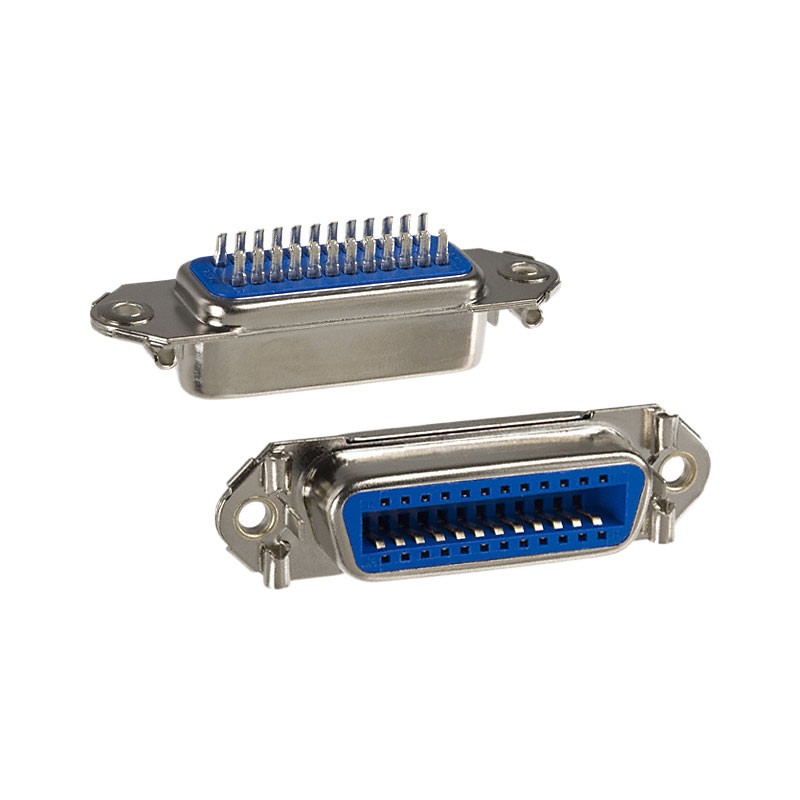 1 pcs : 111-024-203L001 - CONN SCSI RCPT 24P STR SLDR CUP