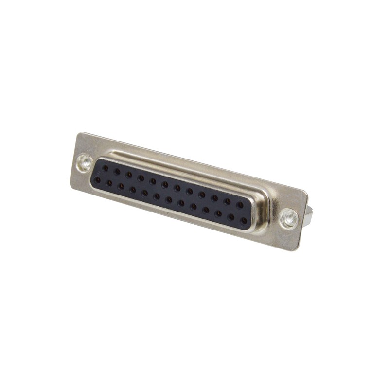 1 pcs : K85X-BD-25S-BR - CONN D-SUB RCPT 25POS VERT SLDR