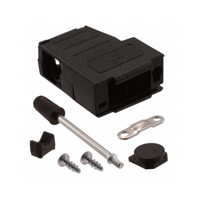 1 pcs : 09670090434 - CONN BACKSHELL 9P 75/180DEG BLK