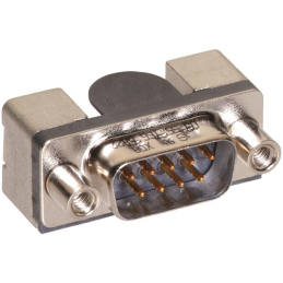 1 pcs : 09551666812741 - CONN D-SUB PLUG 9P SMD R/A SLDR