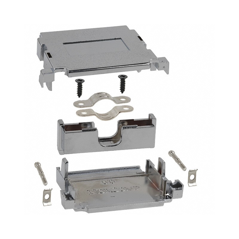 1 pcs : 983-050-020R121 - CONN BACKSHELL 50POS 180DEG SHLD