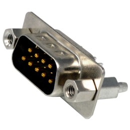 1 pcs : K85X-ED-9P-BRJ - CONN D-SUB PLUG 9POS VERT SLDR