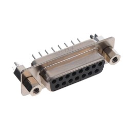 1 pcs : K85X-AD-15S-BRJ - CONN D-SUB RCPT 15POS VERT SLDR