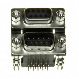 1 pcs : 189-009-313R571 - CONN D-SUB PLUG/RCPT 9P R/A SLDR