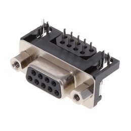 1 pcs : KF22X-E9S-NJ - CONN D-SUB RCPT 9POS R/A SLDR