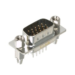 1 pcs : K86X-ED-15P-BRJ - CONN D-SUB HD PLUG 15P VERT SLDR
