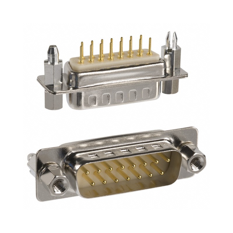 1 pcs : 172-E15-113R911 - CONN D-SUB PLUG 15P PNL MNT SLDR