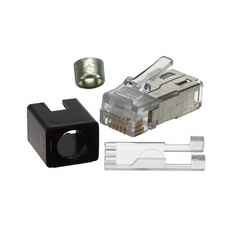 1 pcs : 937-SP-360606-A151 - CONN MOD PLUG 6P6C SHIELDED