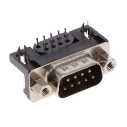 1 pcs : KF22X-E9P-NJ - CONN D-SUB PLUG 9POS R/A SLDR