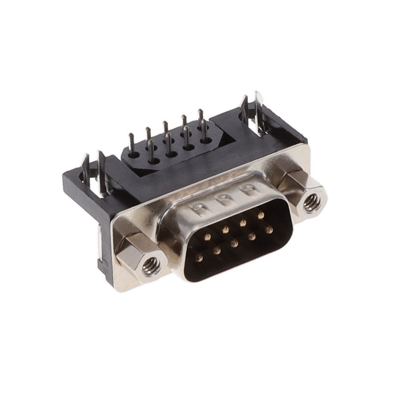 1 pcs : KF22X-E9P-NJ - CONN D-SUB PLUG 9POS R/A SLDR