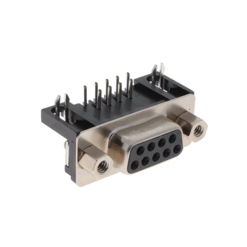 1 pcs : K22X-E9S-NJ30 - CONN D-SUB RCPT 9POS R/A SLDR