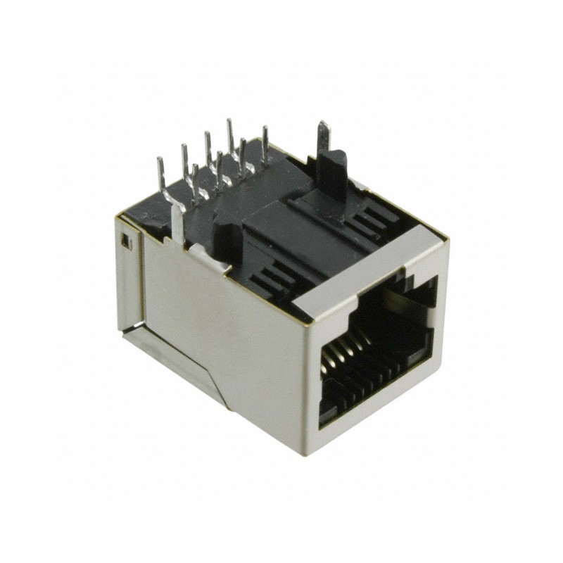 1 pcs : J00-0014NL - CONN JACK 1PORT 100 BASE-TX PCB