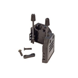 1 pcs : SD121-09 - HOOD DB9 BLK PLASTIC ONE PC