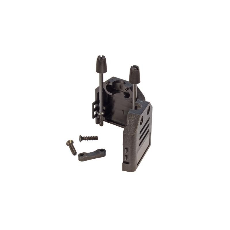 1 pcs : SD121-09 - HOOD DB9 BLK PLASTIC ONE PC