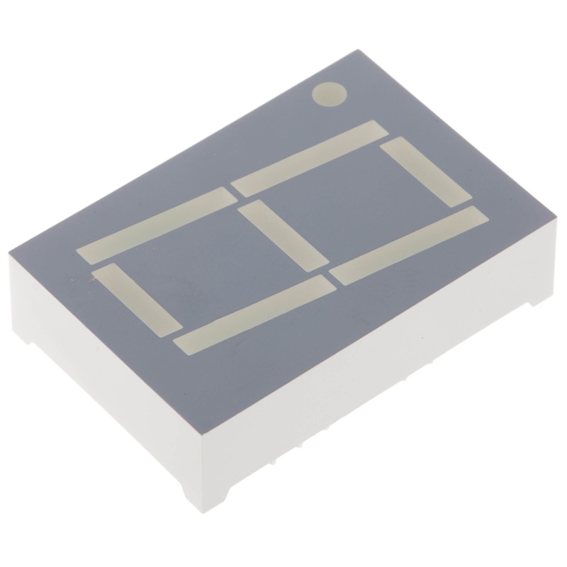 1 pcs - SC10-11EWA Kingbright 7-Segment LED Display, CC Red 23 mcd RH DP 26mm