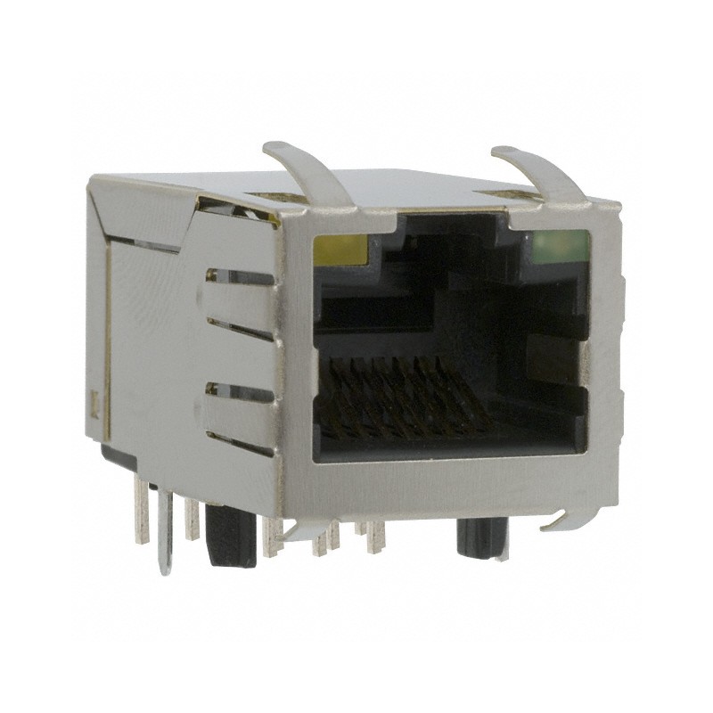 1 pcs : J1012F21CNL - CONN JACK 1PORT 100 BASE-TX PCB