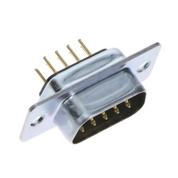 1 pcs : DE-9P-T-NR - CONN D SUB 9 POS STR PCB CONN
