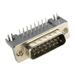 1 pcs : 09682635811 - CONN D-SUB PLUG 15POS R/A SLDR
