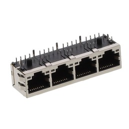 1 pcs : E5J88-032-02-L - CONNECTOR 1 BY 4 RJ45 S-PI