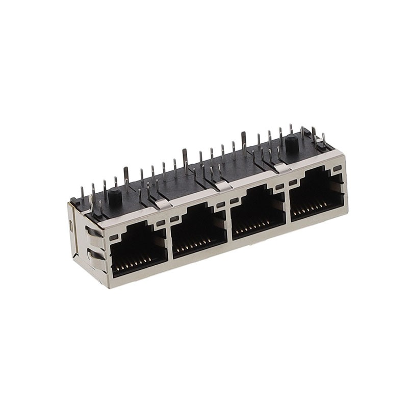 1 pcs : E5J88-032-02-L - CONNECTOR 1 BY 4 RJ45 S-PI