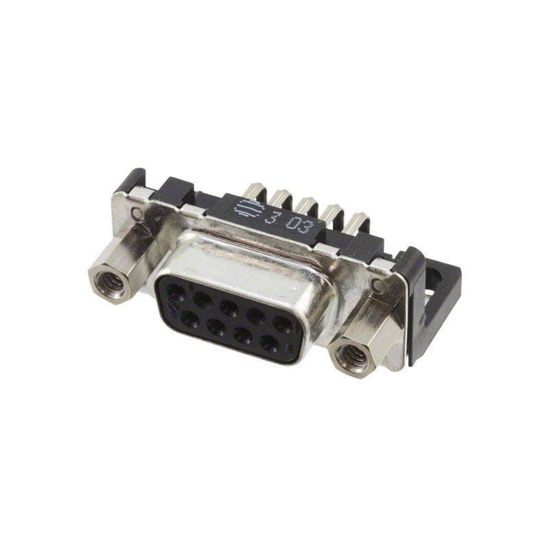 1 pcs : 09661527613 - CONN D-SUB RCPT 9POS R/A SLDR