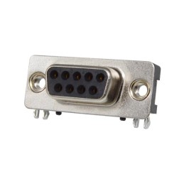 1 pcs : K202XHT-E9S-NJ - CONN D-SUB RCPT 9P SMD R/A SLDR