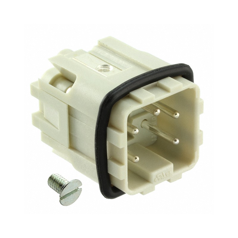 1 pcs : 0936010133 - 4P MALE INSERT 10A 250V, UL600V,