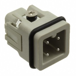 1 pcs : HA-003-M - INSERT MALE 3+1GND SCREW