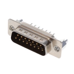 1 pcs : K85X-AD-15P-BR - CONN D-SUB PLUG 15POS VERT SLDR