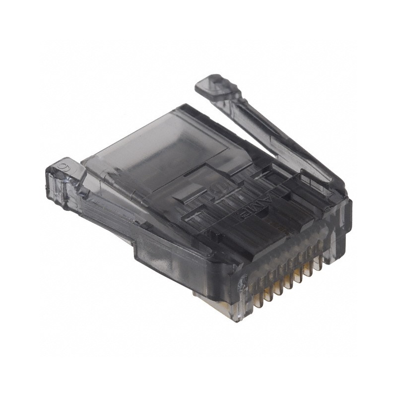 1 pcs : 5-520424-3 - CONN PLUG 8POS SDL 24-26AWG RND