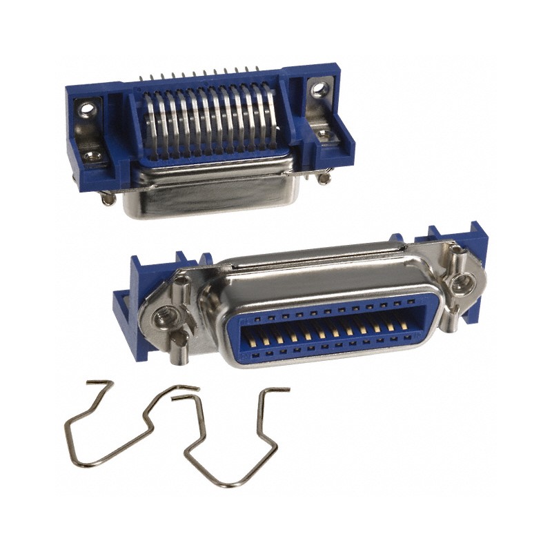 1 pcs : 112-024-213R001 - CONN SCSI RCPT 24POS R/A SOLDER