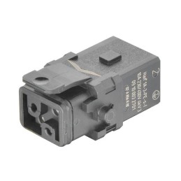 1 pcs : 09100032701 - 1A 3+PE FEM SCREW INSERT SLATCH