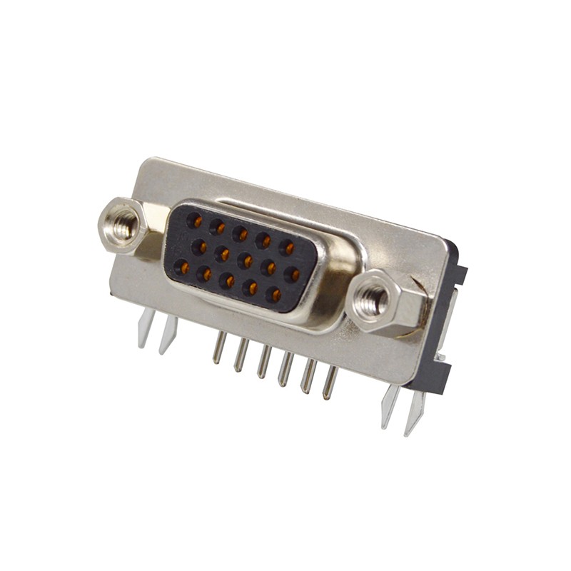 1 pcs : K61X-E15S-NJ - CONN D-SUB HD RCPT 15P R/A SLDR