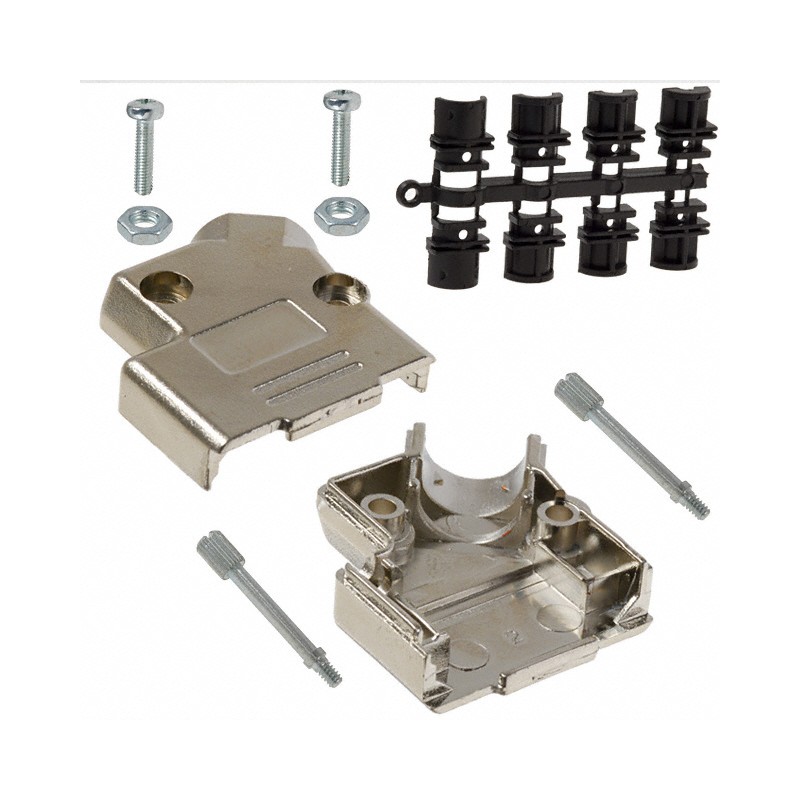 1 pcs : 971-009-020R121 - CONN BACKSHELL 9P 45DEG SHLD SLV