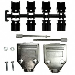 1 pcs : 970-009-020R121 - CONN BACKSHELL 9POS 180DEG SHLD