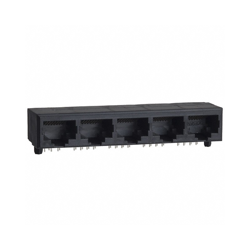 1 pcs : 5557563-1 - CONN MOD JACK 8P8C R/A UNSHLD